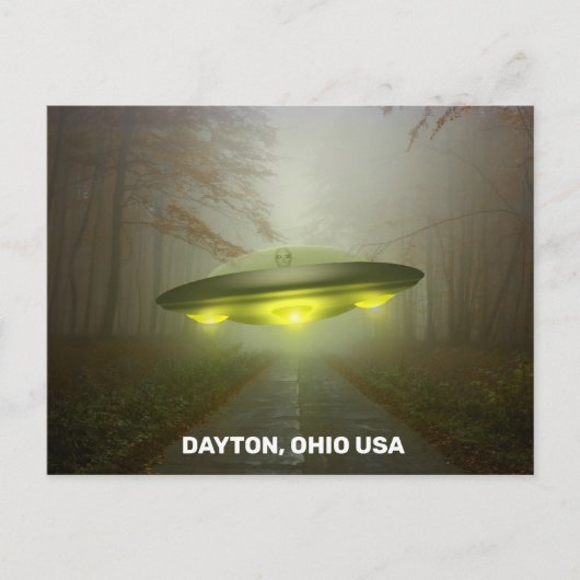DAYTON OHIO SPACESHIP UFO ART Cartes postales (Devant)