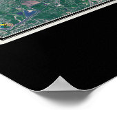 Dayton Ohio van Space Satellite Map Poster (Hoek)