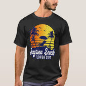 Daytona Beach 2023 Florida Sunset Beach Retro T-shirt (Voorkant)