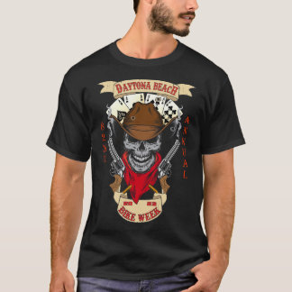 Daytona Beach Bike Week 2023 Cowboy Skull T-shirt