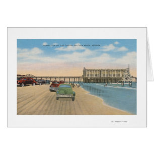Daytona Beach, FL - Beach Uitzicht van Pier Casino