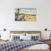 Daytona Beach, FL - Boardwalk Uitzicht van Beach Canvas Afdruk (Insitu (Slaapkamer))