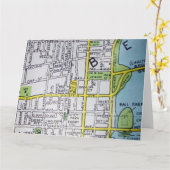 Daytona Beach, FL Carte Vintage (Fleur jaune)