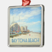 Daytona Beach Florida beach foto Metalen Ornament (Links)