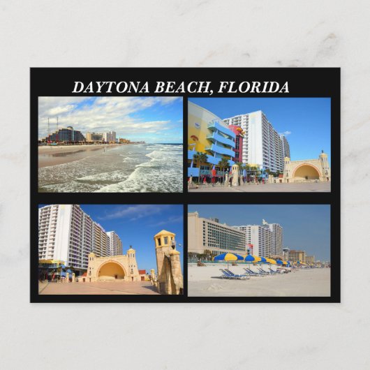 Daytona Beach Florida Briefkaart (Voorkant)