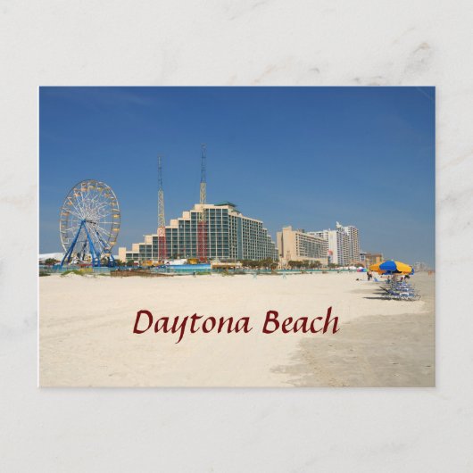 Daytona Beach Florida Briefkaart (Voorkant)