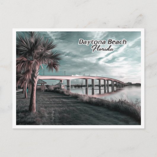 DAYTONA BEACH FLORIDA BRIEFKAART (Voorkant)
