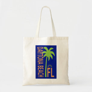 Daytona Beach Florida Geometrisch met palmboom Tote Bag