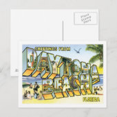Daytona Beach Florida Reis VS City Briefkaart (Voorkant / Achterkant)