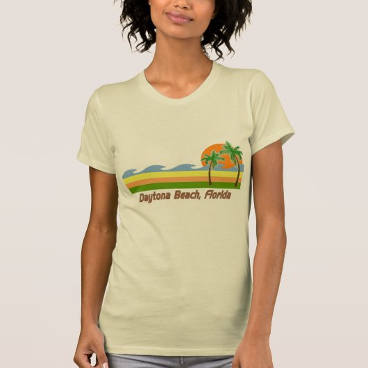 Daytona Beach Florida RETRO T shirt (Voorkant)