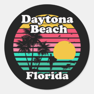 Daytona Beach Florida Ronde Sticker