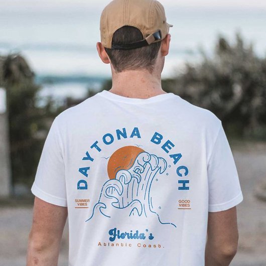 DAYTONA BEACH FLORIDA SUMMER WAVACATION T-SHIRT