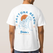 DAYTONA BEACH FLORIDA SUMMER WAVACATION T-SHIRT (Achterkant)