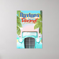 Daytona Beach, Florida USA vintage poster