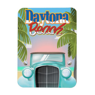 Daytona Beach, Florida USA vintage poster Magneet