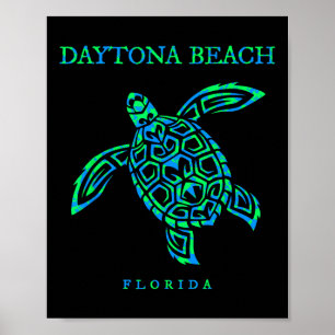 Daytona Beach Florida Zee Schildpad Jongens Meisje Poster