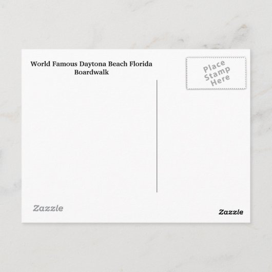Daytona Beach, Floride Carte postale (Dos)