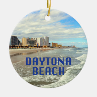 Daytona Beach foto met naam Keramisch Ornament