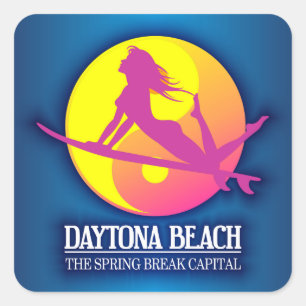 Daytona Beach (lenteverbreker) Vierkante Sticker