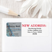 Daytona Beach Nouveau Étiquette d'adresse (En situation)