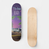 Daytona Beach Oude Auto Reisposter Skateboard (Voorkant)