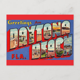 Daytona Beach Vintage Ansichtkaart Briefkaart