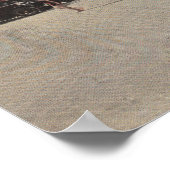 Daytona, FL - Uitzicht van strand met auto's & Poster (Hoek)