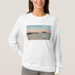 Daytona, FL - Uitzicht van strand met auto's & T-shirt