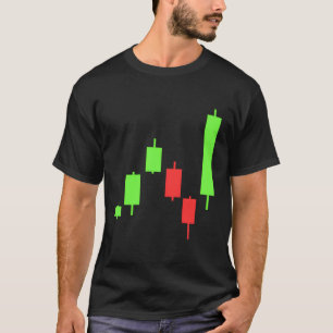 Daytrading aandelenmarkten kandelaar voor handelar t-shirt