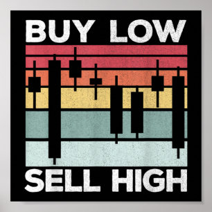 Daytrading Koop low sell hoge kandelaars Poster