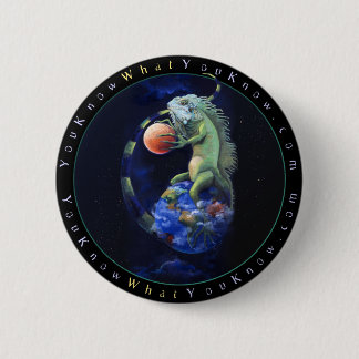 Daze van de Iguana Ronde Button 5,7 Cm