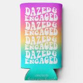 Dazed Engaged Disco Typografie Regenboog Gradiënt (Achterkant)