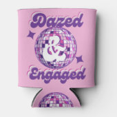 Dazed & Engaged Retro Disco Bachelorette Party Blikjeskoeler (Voorkant)