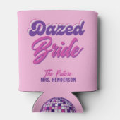 Dazed & Engaged Retro Disco Bachelorette Party Blikjeskoeler (Achterkant)