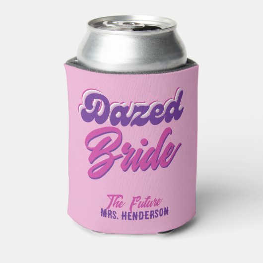 Dazed & Engaged Retro Disco Bachelorette Party Blikjeskoeler (Blikje Achterkant)