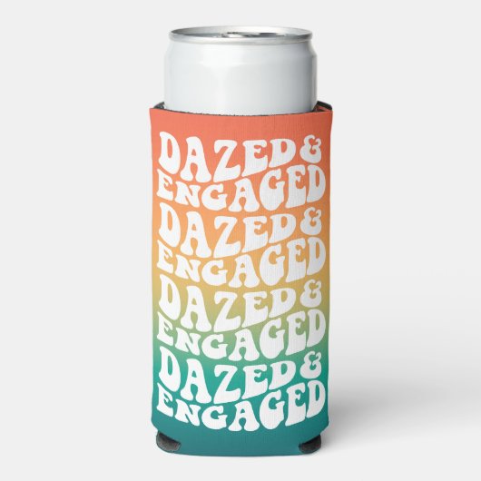 Dazed Engaged Typografie Retro Gradiënt (Seltzer Voorkant)