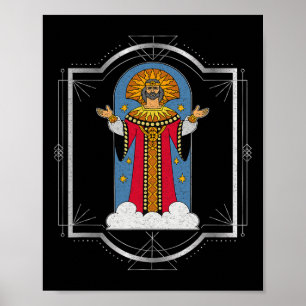 Dazjbog Oud Mythologisch Slavisch Paganisme Russis Poster