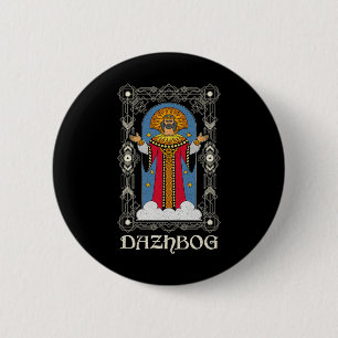 Dazjbog Oud mythologisch Slavisch paganisme Russis Ronde Button 5,7 Cm