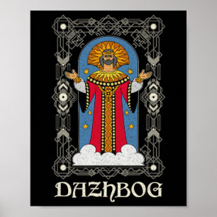 Dazjbog Oude Mythologische Slavische Paganisme Rus Poster