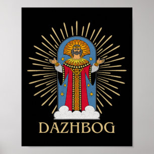 Dazjbog Oude Mythologische Slavische Paganisme Rus Poster