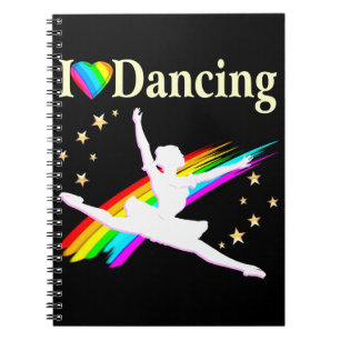 DAZLING IK HOOP VAN DANCING BALLERINA ONTWERP NOTITIEBOEK