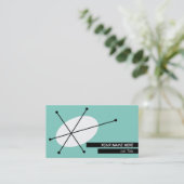 Dazzle Blue carte de visite noir dos (Debout devant)