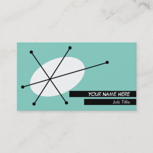 Dazzle Blue carte de visite noir dos