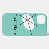 Dazzle Blue "Nom" coque ipad vertical (Verso (horizontal))