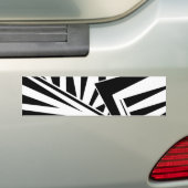 dazzle camouflage(black) bumpersticker (Op auto)
