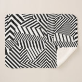 Dazzle Camouflage Sherpa Deken (Voorkant (horizontaal))