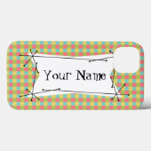 Dazzle Check 'Name' coque ipad horizontal (Verso (horizontal))