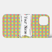 Dazzle Check 'Nom' iPad Mini coque vertical (Verso (horizontal))