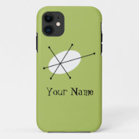 Dazzle Green 'Name' iPhone-hoesje verticaal