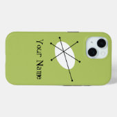 Dazzle Green 'Nom' coque iphone vertical (Verso (horizontal))